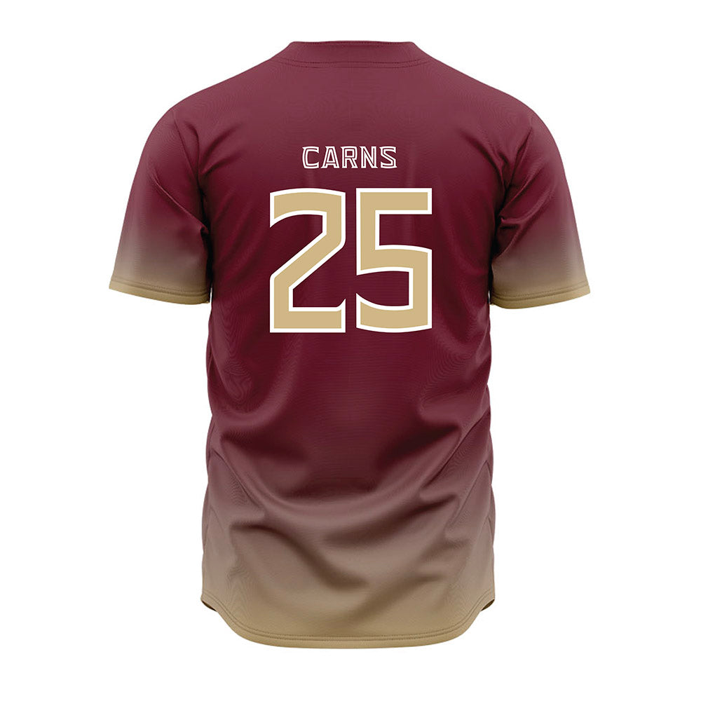 FSU - NCAA Baseball : Hunter Carns - Garnet Jersey-1
