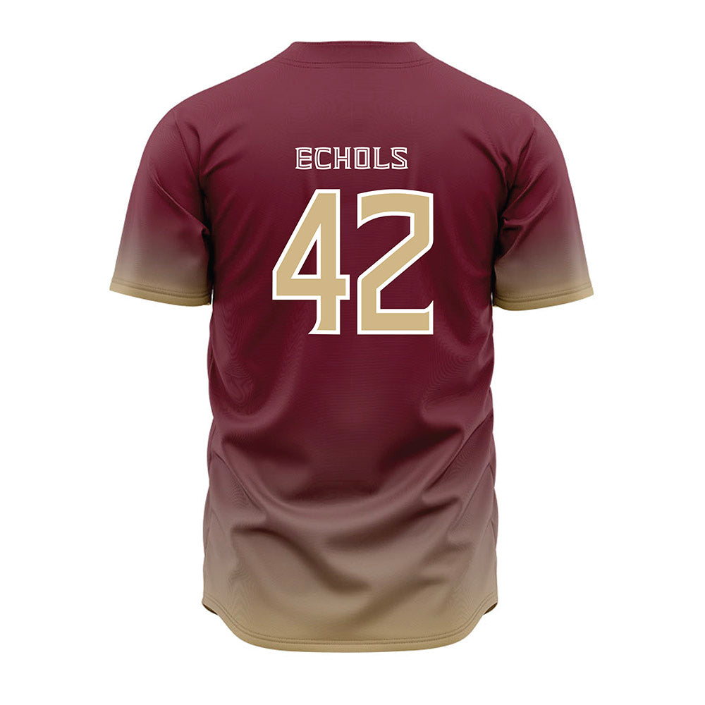 FSU - NCAA Baseball : Jacob Echols - Garnet Jersey-1