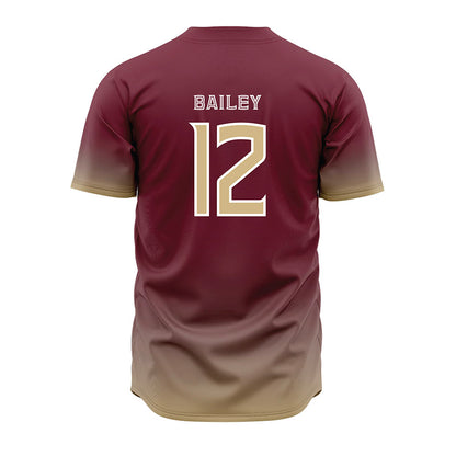 FSU - NCAA Baseball : Myles Bailey - Garnet Jersey-1