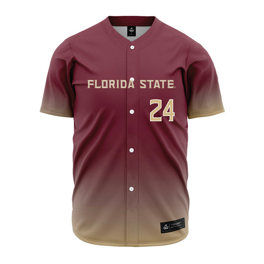 FSU - NCAA Baseball : Cole Stokes - Garnet Jersey-0