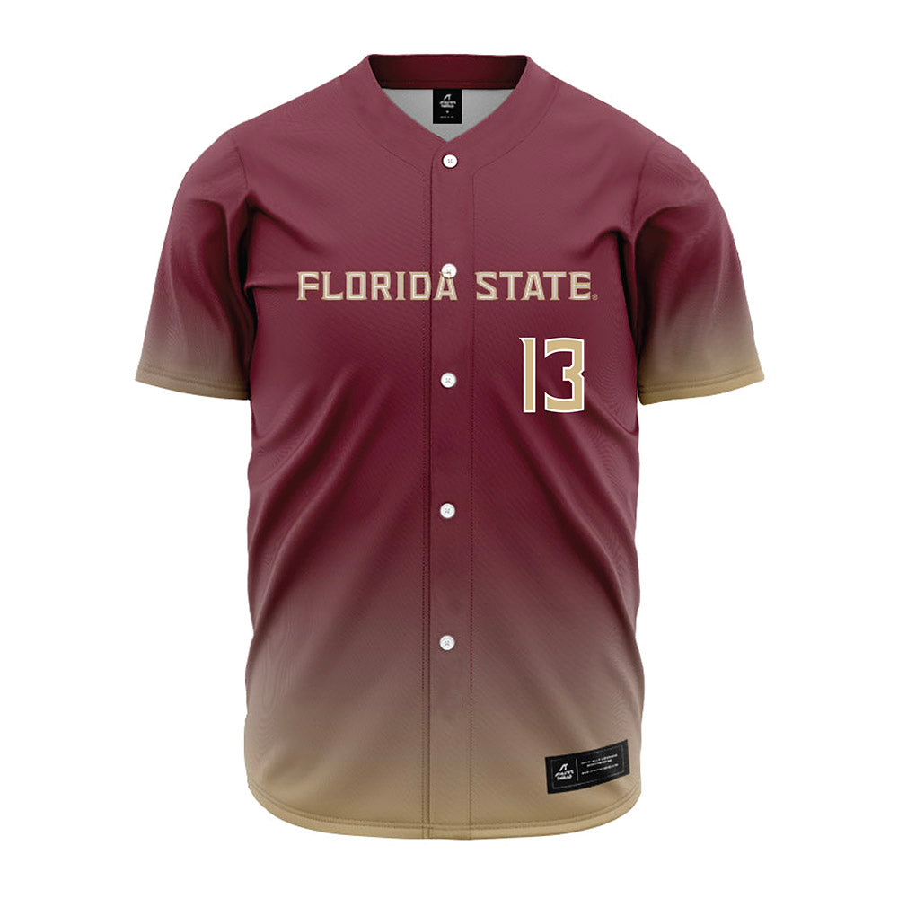 FSU - NCAA Baseball : Noah Sheffield - Garnet Jersey-0