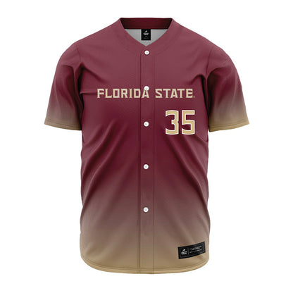 FSU - NCAA Baseball : Will Bavaro - Garnet Jersey-0