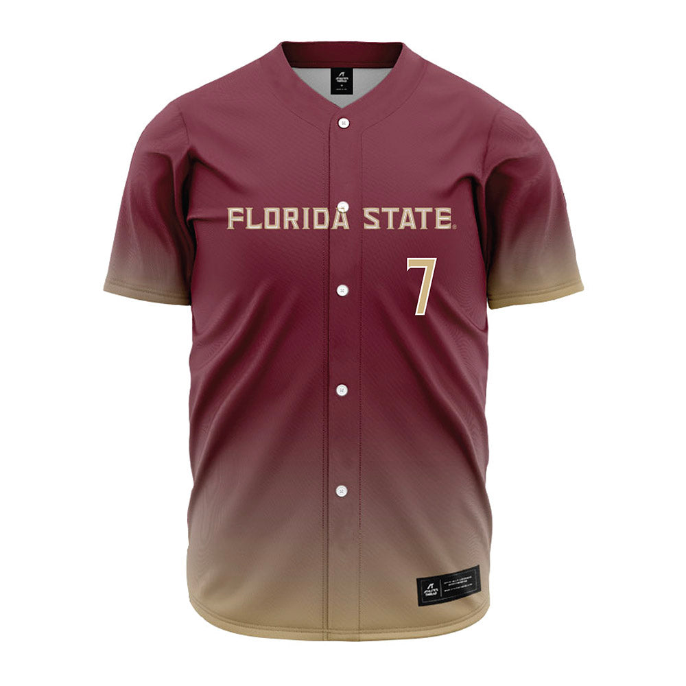 FSU - NCAA Baseball : Wes Mendes - Garnet Jersey-0