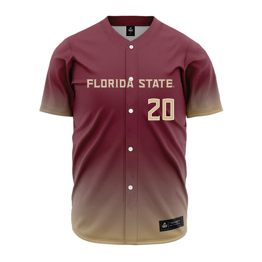 FSU - NCAA Baseball : Jace Estes - Garnet Jersey-0