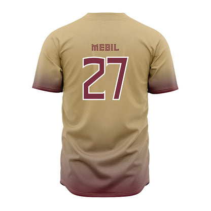 FSU - NCAA Baseball : Kevin Mebil - Cream Jersey-1