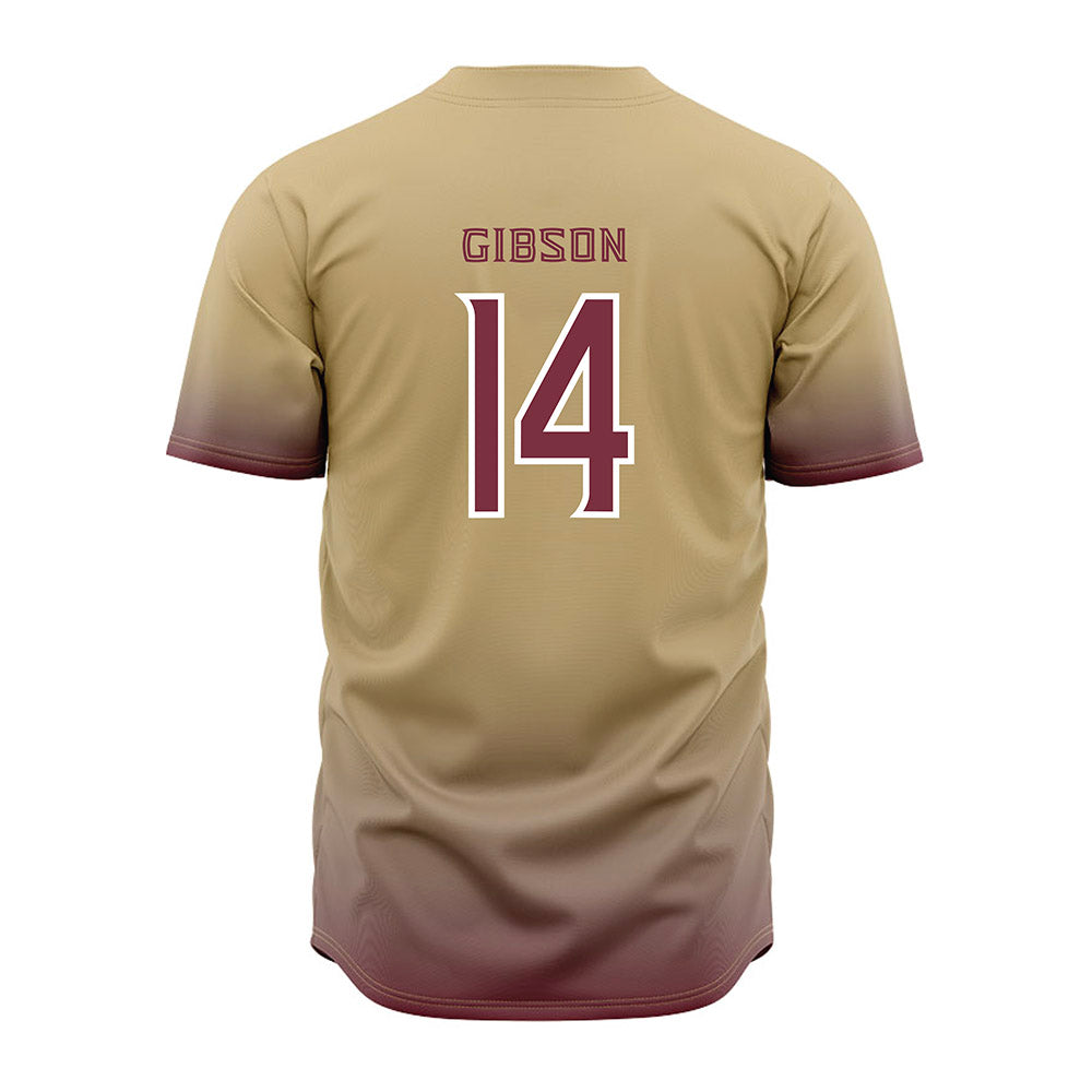 FSU - NCAA Baseball : BJ Gibson - Cream Jersey-1