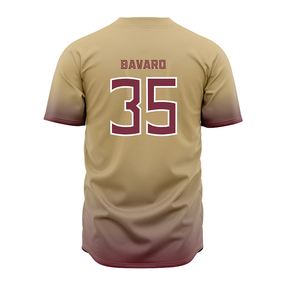 FSU - NCAA Baseball : Will Bavaro - Cream Jersey-1