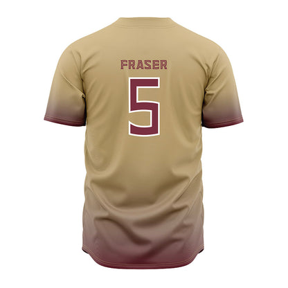 FSU - NCAA Baseball : Gabe Fraser - Cream Jersey-1