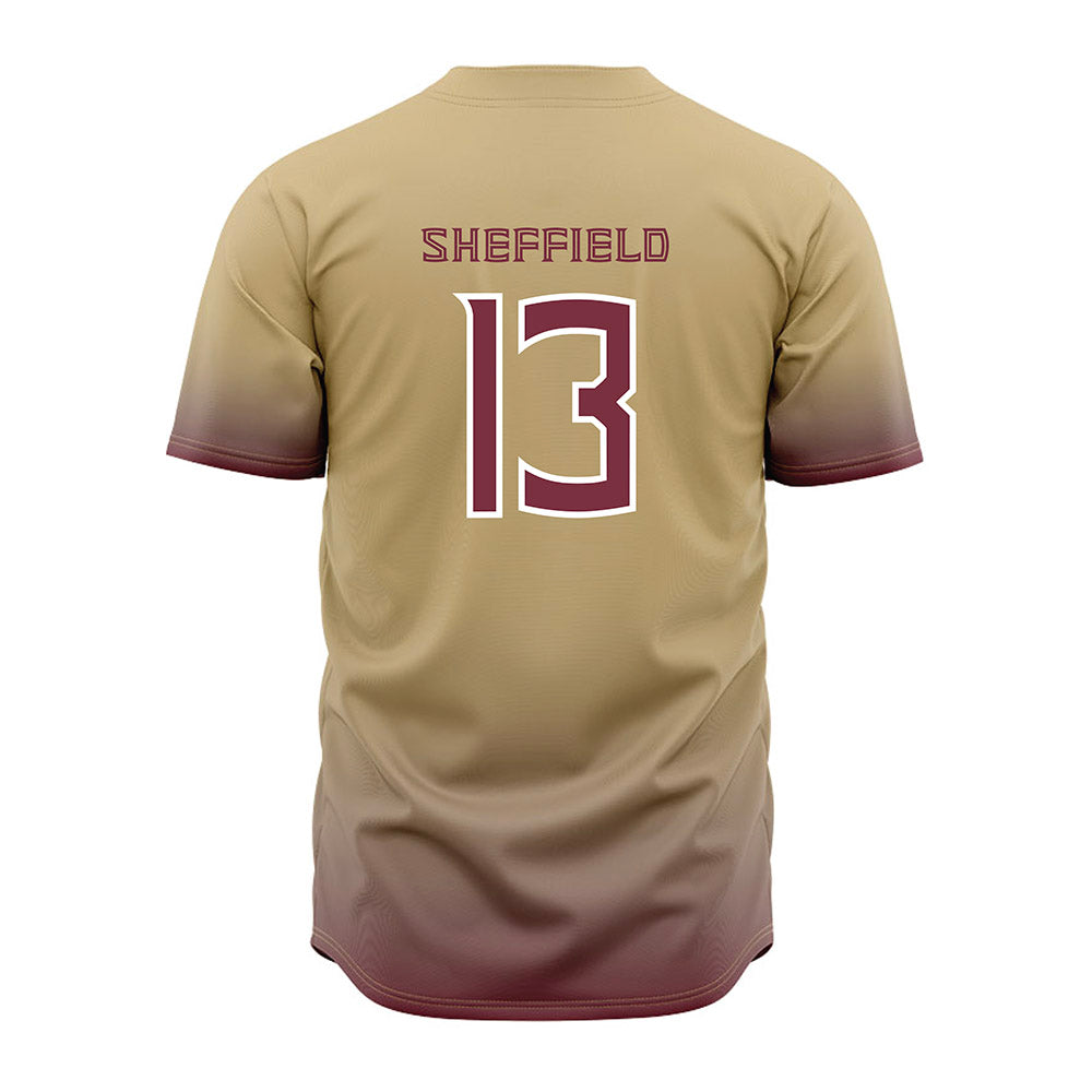 FSU - NCAA Baseball : Noah Sheffield - Cream Jersey-1