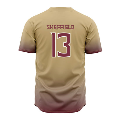 FSU - NCAA Baseball : Noah Sheffield - Cream Jersey-1