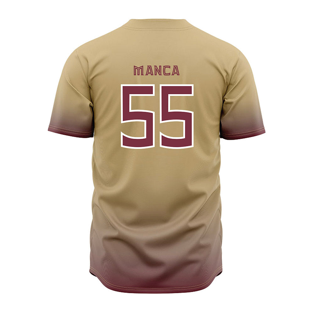 FSU - NCAA Baseball : Payton Manca - Cream Jersey-1