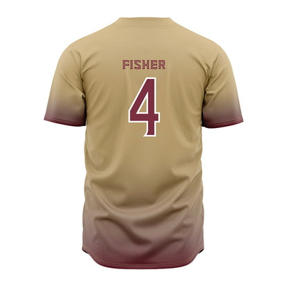 FSU - NCAA Baseball : Cal Fisher - Cream Jersey-1