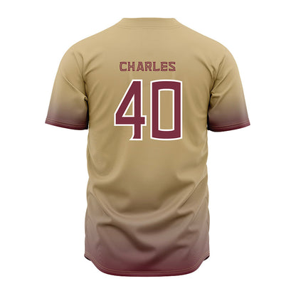 FSU - NCAA Baseball : Joseph Charles - Cream Jersey-1