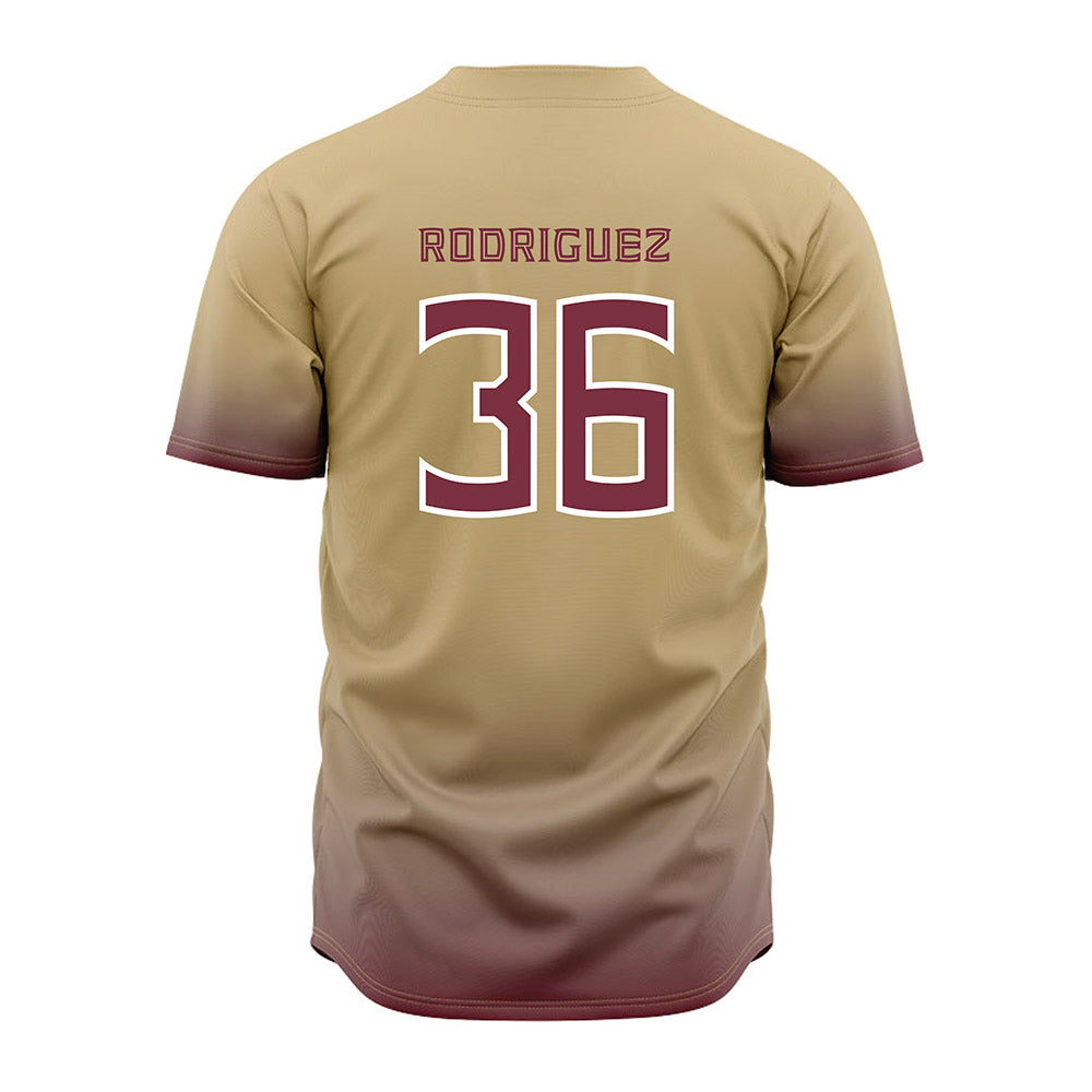 FSU - NCAA Baseball : Mookie Rodriguez - Cream Jersey-1