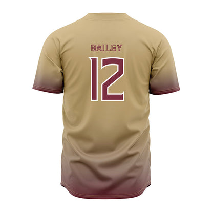 FSU - NCAA Baseball : Myles Bailey - Cream Jersey-1