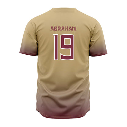 FSU - NCAA Baseball : John Abraham - Cream Jersey-1
