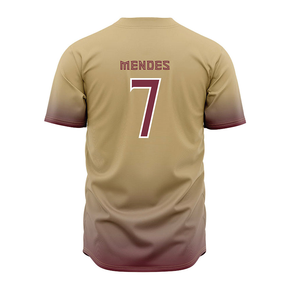FSU - NCAA Baseball : Wes Mendes - Cream Jersey-1