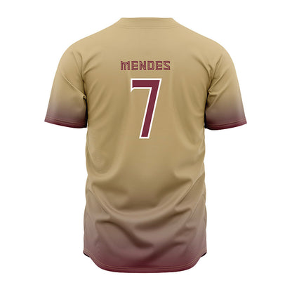 FSU - NCAA Baseball : Wes Mendes - Cream Jersey-1