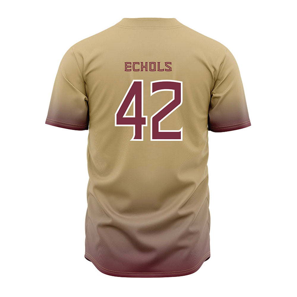 FSU - NCAA Baseball : Jacob Echols - Cream Jersey-1