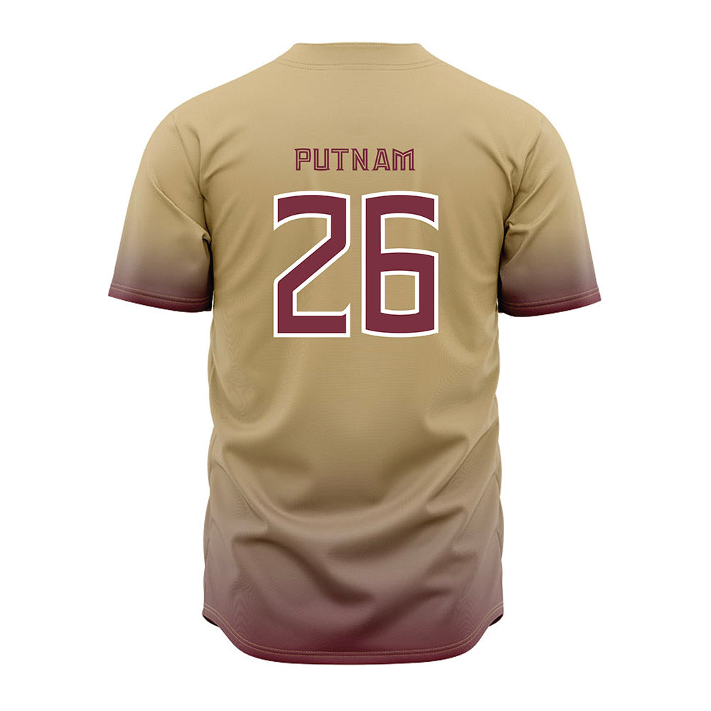 FSU - NCAA Baseball : Eli Putnam - Cream Jersey-1