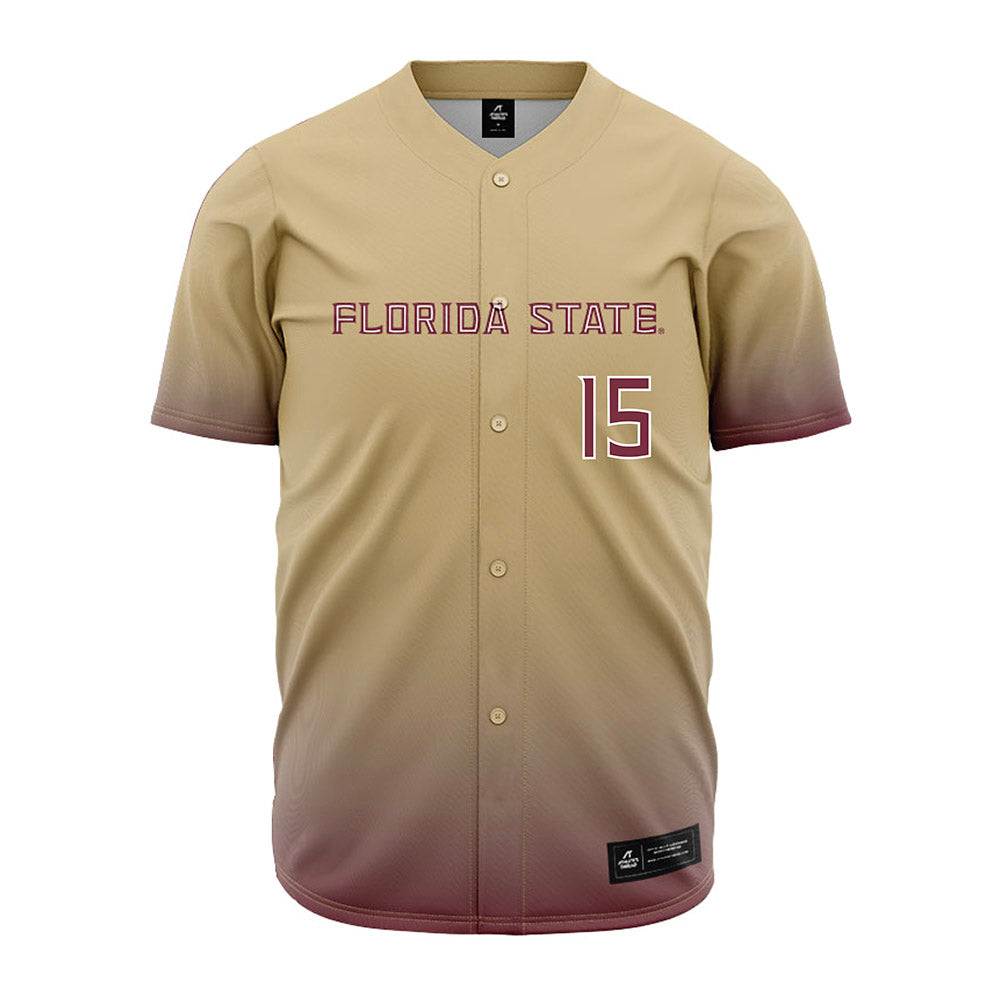 FSU - NCAA Baseball : Kelvyn Paulino jr - Cream Jersey-0