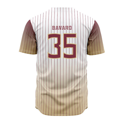 FSU - NCAA Baseball : Will Bavaro - Pinstripe Jersey-1