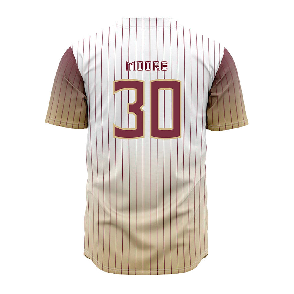FSU - NCAA Baseball : Bryson Moore - Pinstripe Jersey-1