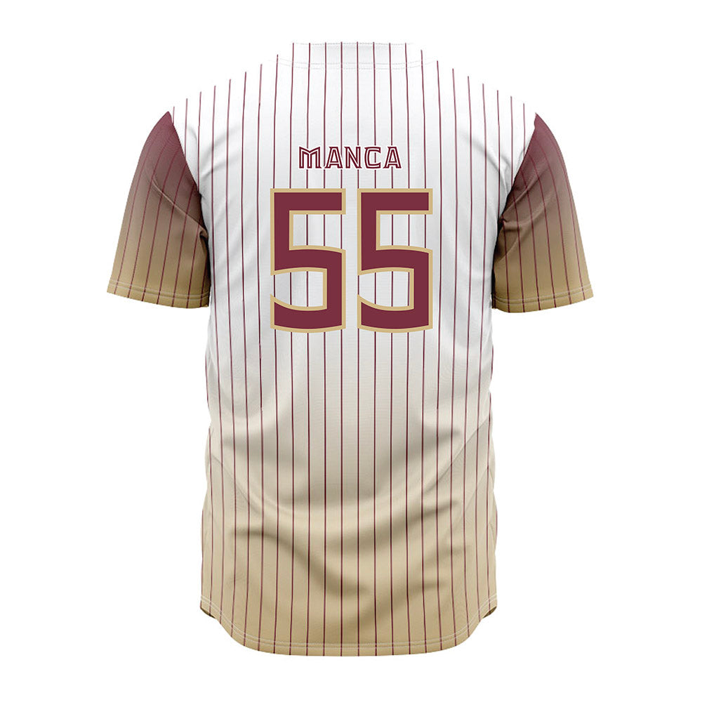 FSU - NCAA Baseball : Payton Manca - Pinstripe Jersey-1