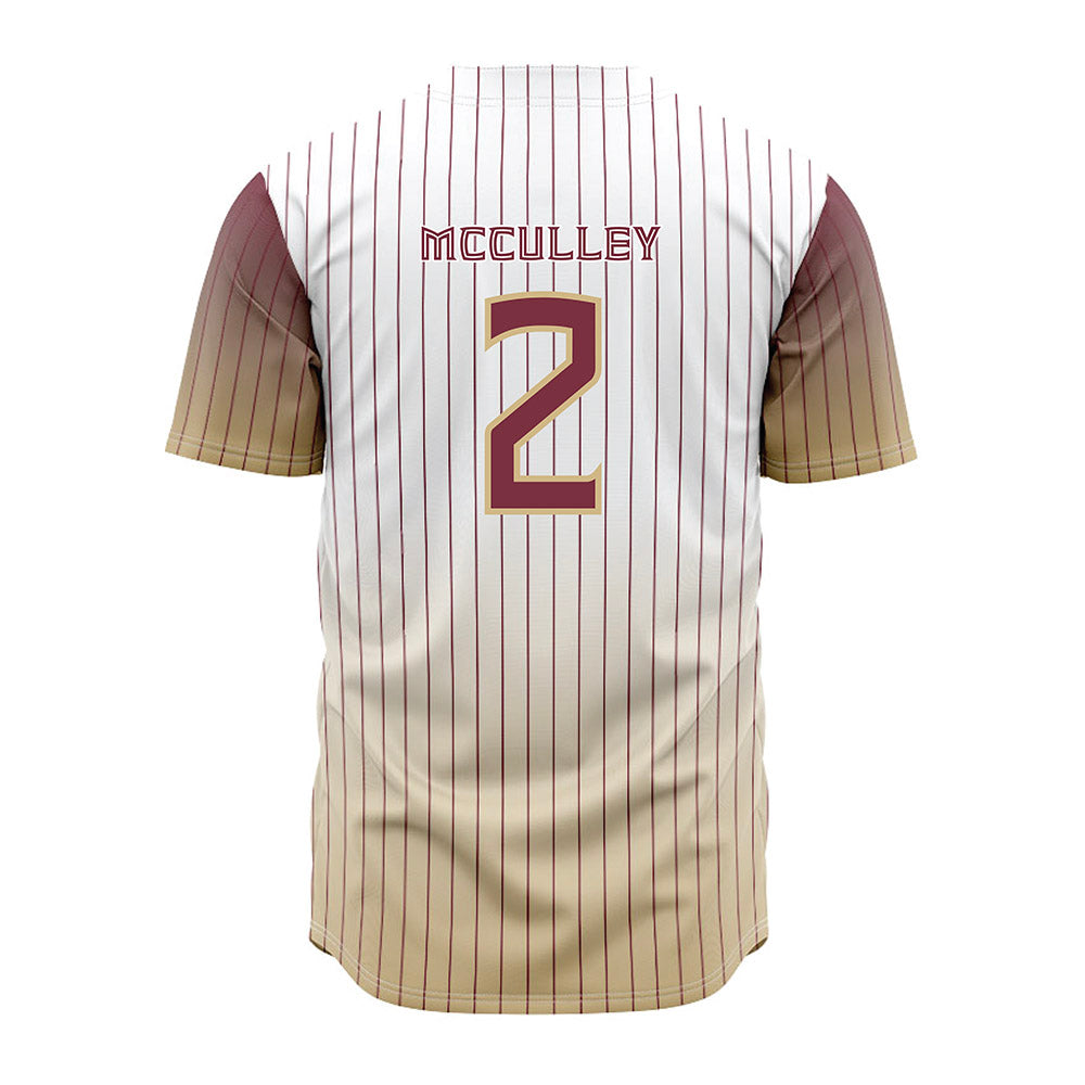 FSU - NCAA Baseball : Carter McCulley - Pinstripe Jersey-1