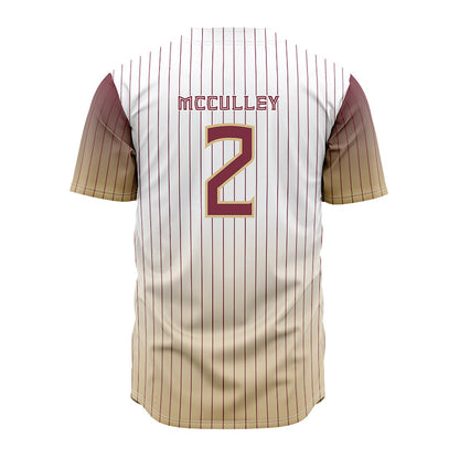 FSU - NCAA Baseball : Carter McCulley - Pinstripe Jersey-1