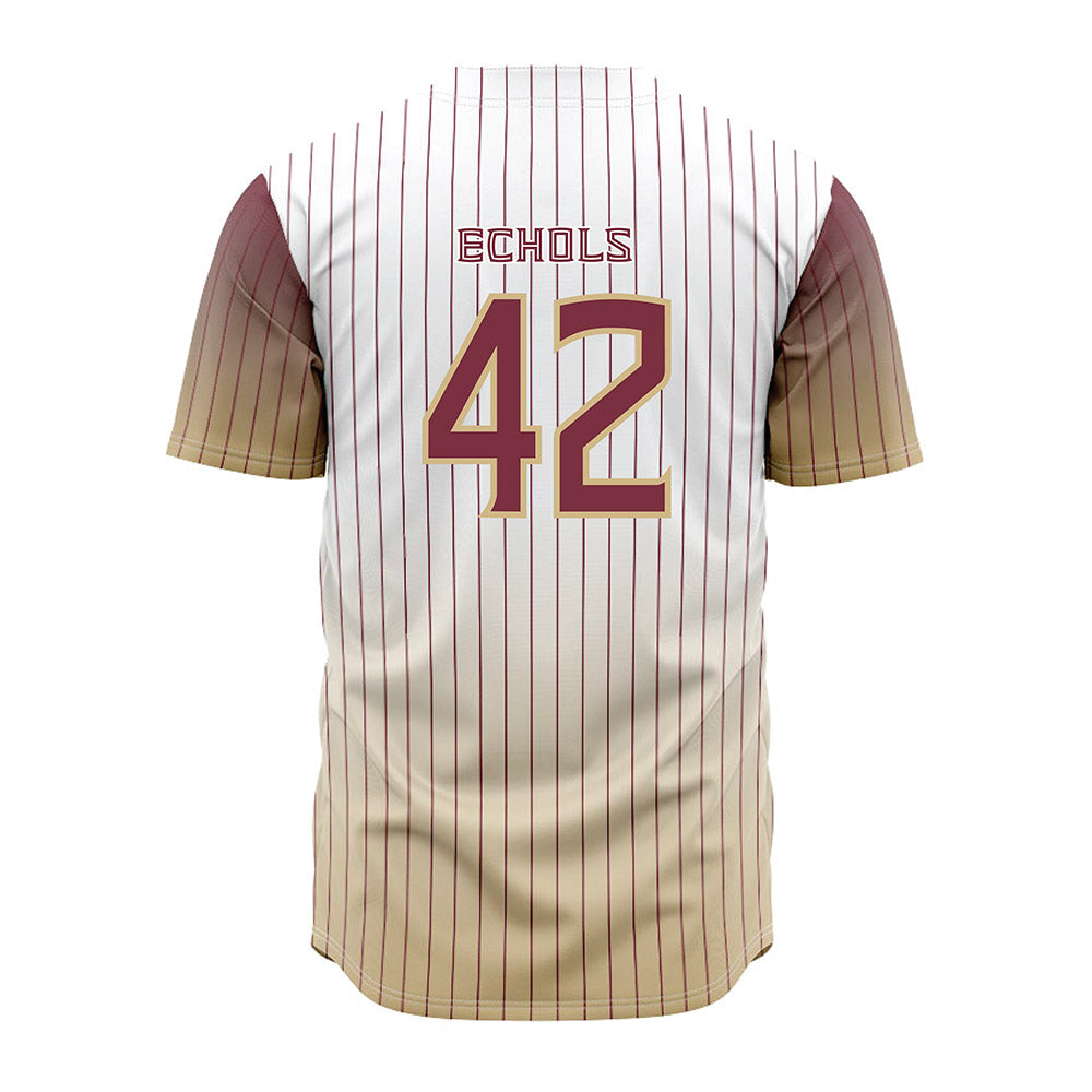 FSU - NCAA Baseball : Jacob Echols - Pinstripe Jersey-1