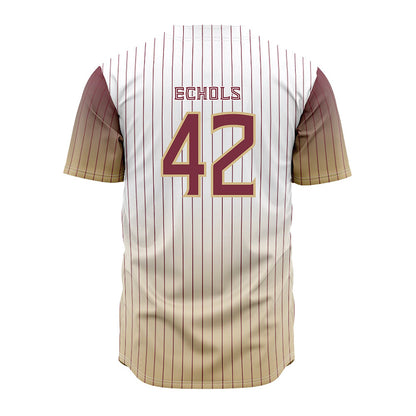 FSU - NCAA Baseball : Jacob Echols - Pinstripe Jersey-1