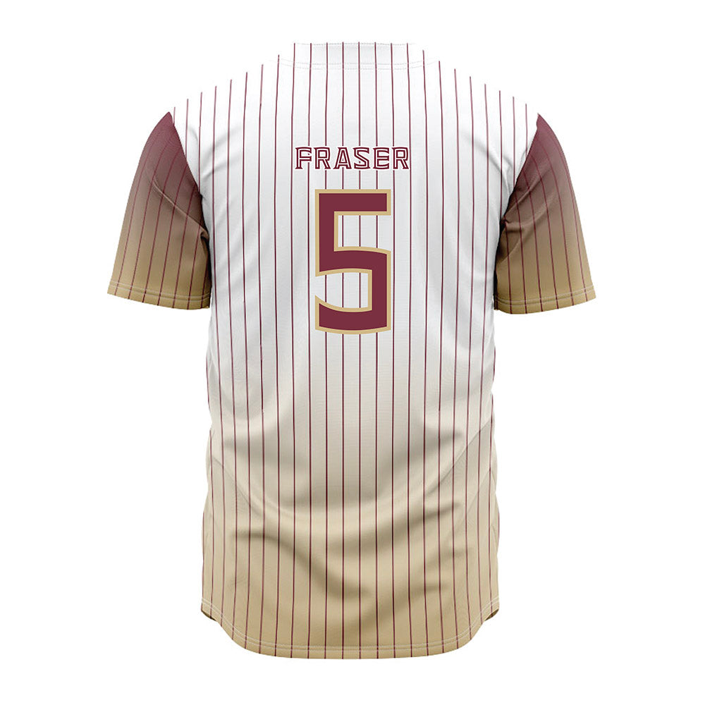 FSU - NCAA Baseball : Gabe Fraser - Pinstripe Jersey-1