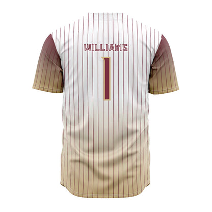 FSU - NCAA Baseball : Chase Williams - Pinstripe Jersey-1