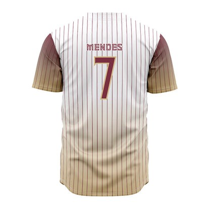 FSU - NCAA Baseball : Wes Mendes - Pinstripe Jersey-1
