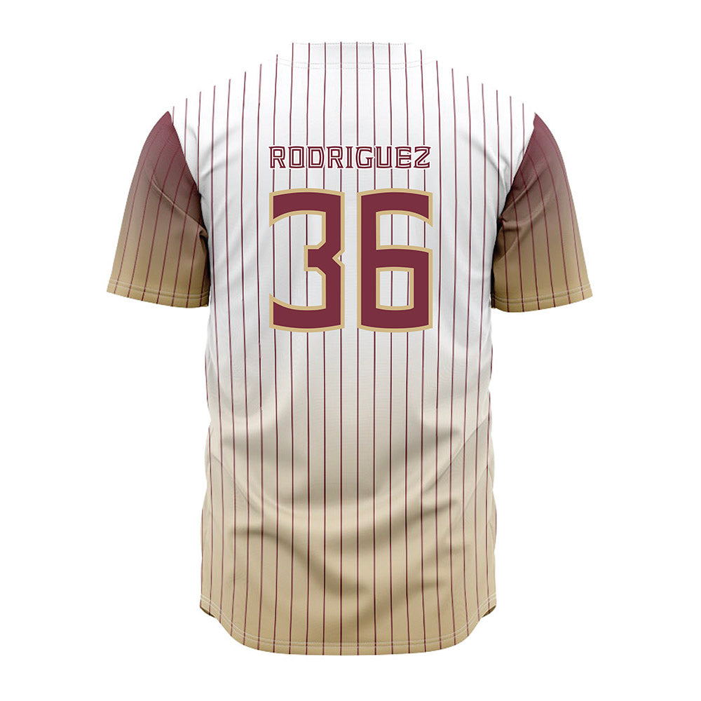 FSU - NCAA Baseball : Mookie Rodriguez - Pinstripe Jersey-1