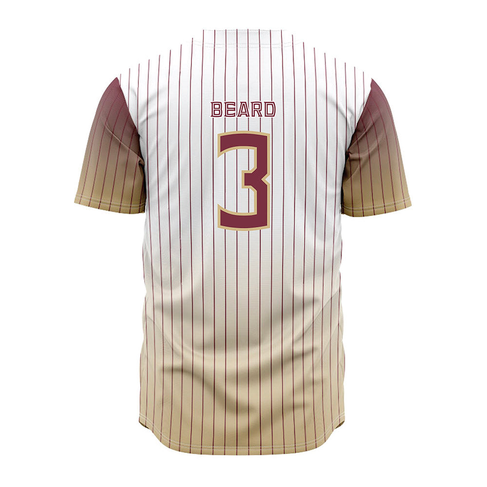 FSU - NCAA Baseball : Trey Beard - Pinstripe Jersey-1
