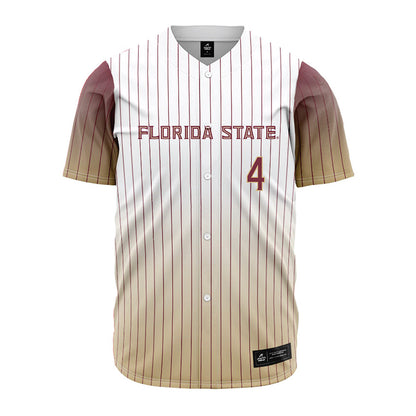 FSU - NCAA Baseball : Cal Fisher - Pinstripe Jersey-0