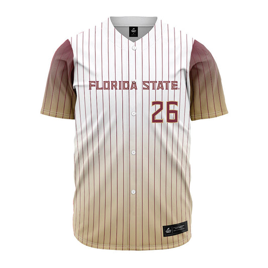 FSU - NCAA Baseball : Eli Putnam - Pinstripe Jersey-0