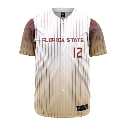 FSU - NCAA Baseball : Myles Bailey - Pinstripe Jersey-0