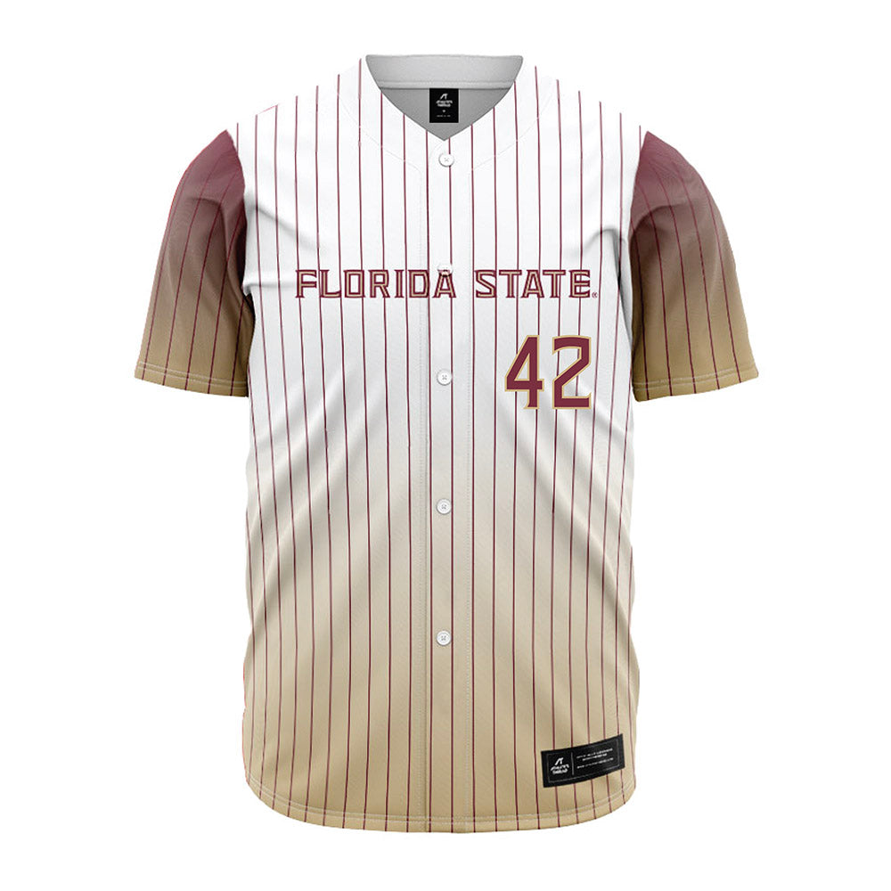 FSU - NCAA Baseball : Jacob Echols - Pinstripe Jersey-0