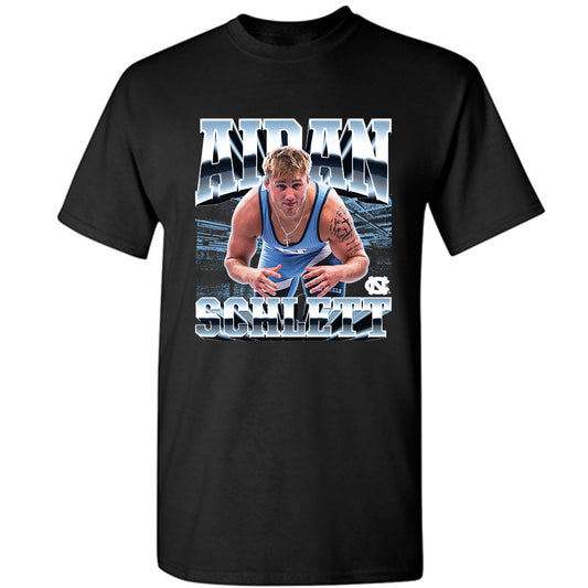 UNC - NCAA Wrestling : Aidan Schlett - Player Collage T-Shirt-0