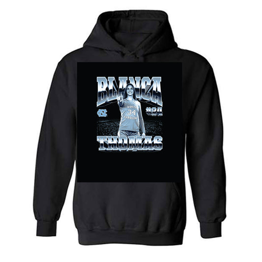 UNC - NCAA Women's Basketball : Blanca Thomas - Player Collage Hooded Sweatshirt-0