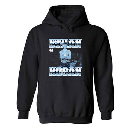 UNC - NCAA Men's Cross Country : Ethan Hogan - Player Collage Hooded Sweatshirt-0