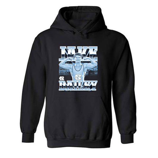 UNC - NCAA Wrestling : Jake Dailey - Player Collage Hooded Sweatshirt-0