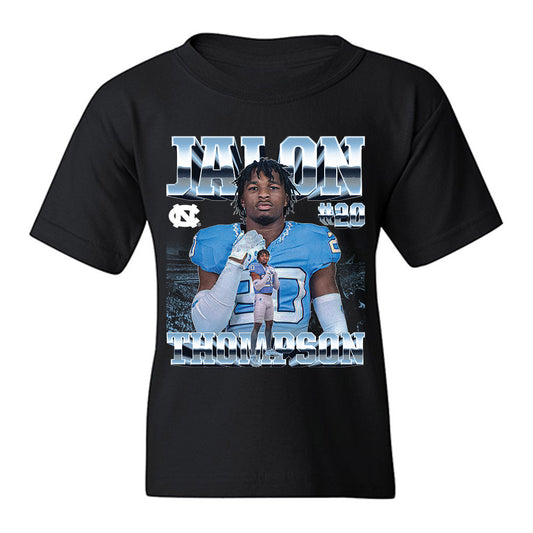 UNC - NCAA Football : Jalon Thompson - Player Collage Youth T-Shirt-0