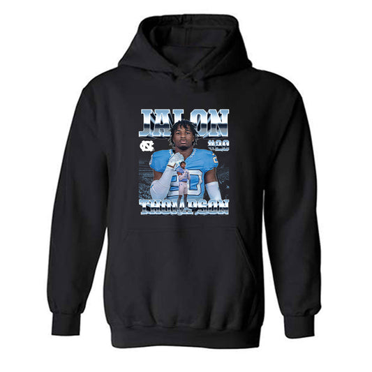 UNC - NCAA Football : Jalon Thompson - Player Collage Hooded Sweatshirt-0