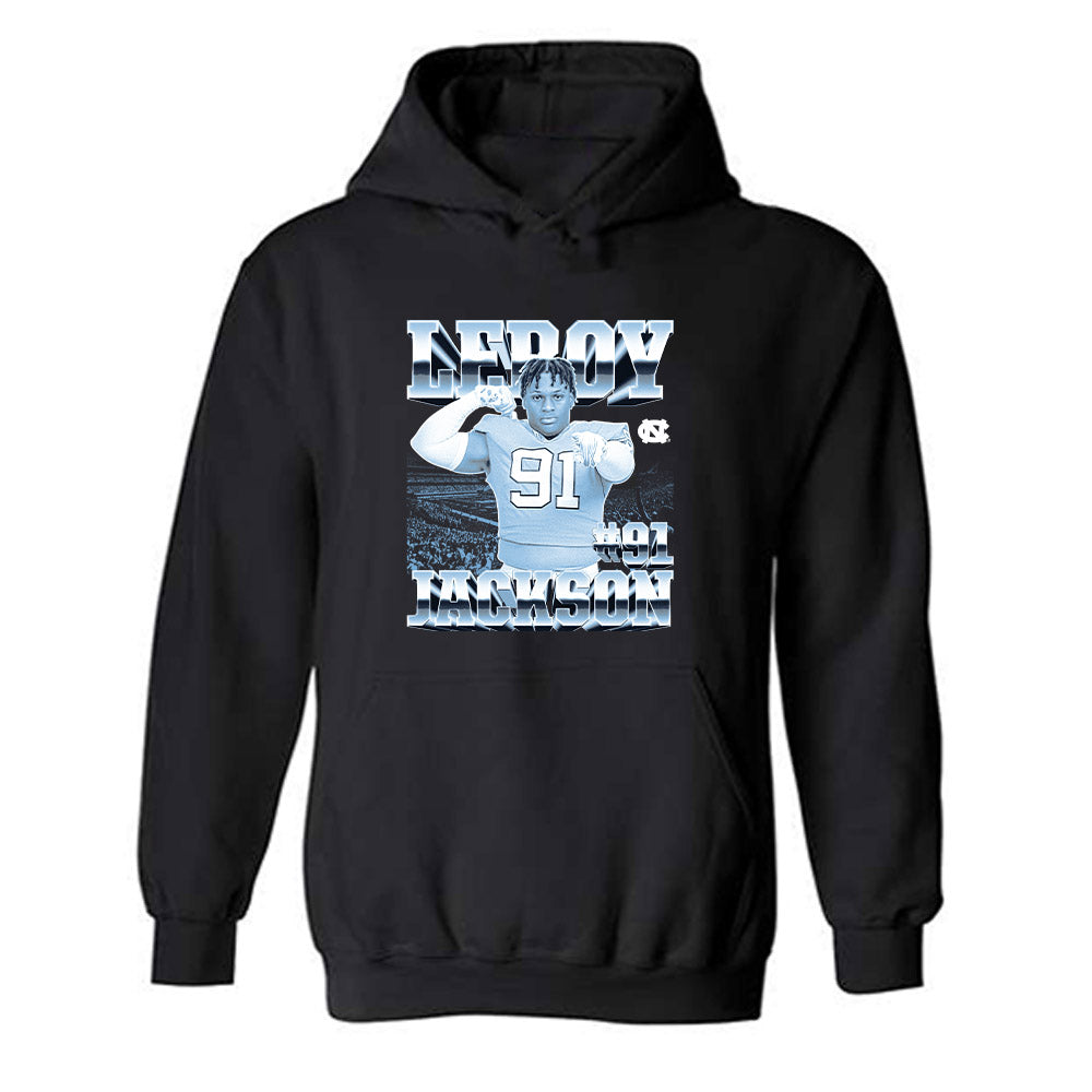 UNC - NCAA Football : Leroy Jackson - Player Collage Hooded Sweatshirt-0