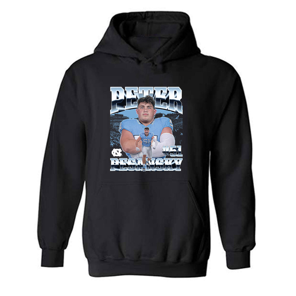 UNC - NCAA Football : Peter Pesansky - Player Collage Hooded Sweatshirt-0
