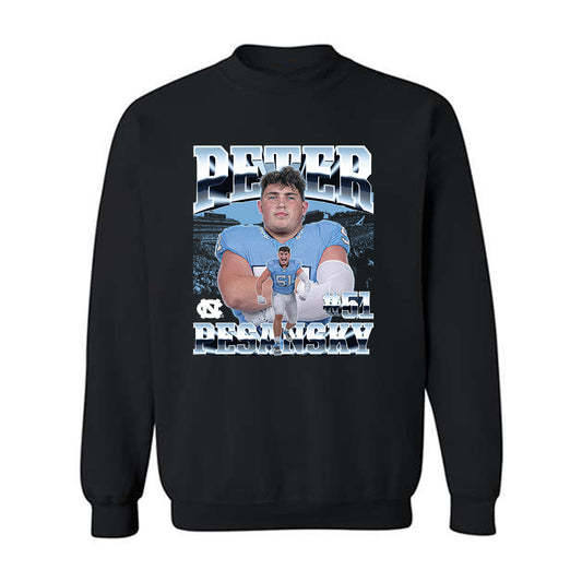 UNC - NCAA Football : Peter Pesansky - Player Collage Crewneck Sweatshirt-0